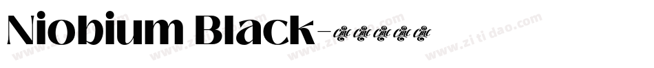Niobium Black字体转换